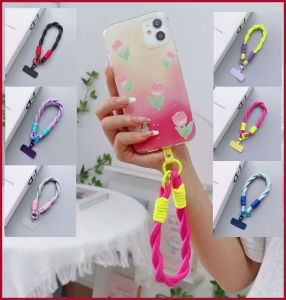 Okey Shop 1PCS Portable Outdoor Anti-Lost Keychain And a Smartphone Accessory Clip-On Lanyard Braided Rope Handheld Cord
