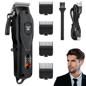 HIENA original hair clipper HYN-223 combination: mens low-noise electric trimmer t-c charging LED display large battery for long battery life high power motor