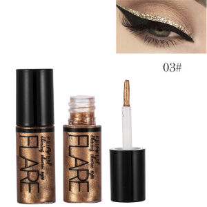 Metallic Shiny Eyeshadow Glitter Liquid Eyeliner Makeup Eye Liner Pen-Waterproof Makeup Pigment Eyeshadow Palette 5 Color