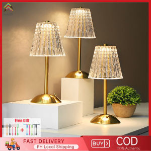 LED Crystal Table Lamp USB Touch Night Light Romantic Rose Diamond Lantern Decorative Lighting Fixtures for Party/Dinner/Wedding