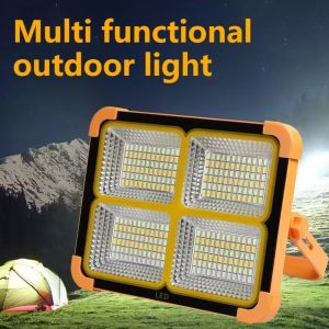 GUDAN Plastic Portable LED Work Light with Battery Indicator Bright Emergency Survival Lights LED Camping Lamp COB Floodlight Tent Camping Lantern Outdoor