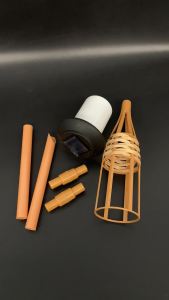 Solar Flickering Flame Torch Light Powered Lawn Lights Patio Waterproof Garden Decorative Outdoor Bamboo Lamp For Yard Decor Porch Power Outside Pathway Landscape Lighting Lanterns