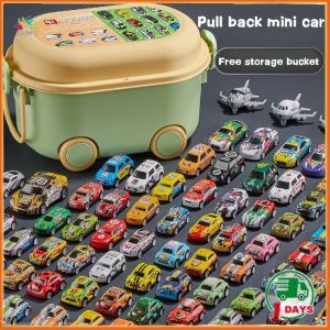 【24h】Mini pull-back alloy sports car model toy boy racing car model fun toy simulation childrens gift inertia car