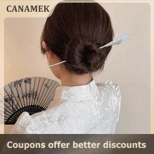 【 CANAMEK 】 Classic Chinese Hair Stick Pins For Women Butterfly Flower Star Fresh Handmade Hairpins Charm Jewelry Accessories Hair Ornaments