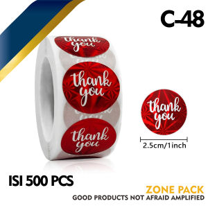1 roll (500 pcs) Stiker Label Tulisan Thank You For Your Order | Stiker Label Packing | Stiker Terima Kasih | Stiker Souvenir | Stiker Kemasan Makanan