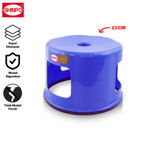 SHINPO Bangku Jongkok Plastik 23 CM Prado Plastic Stool Bangku Pendek SPO-SIP-176