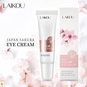 LAIKOU Sakura Serum Anti-Wrinkle Eye Essence Cream Anti-Age Remover Dark Circles Fine Lines Eye Care 15g