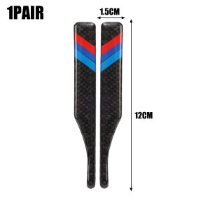 2pcs Car Rear View Mirror Protector Universal Auto Rain Eyebrow Bumper Carbon Fiber Anti Collision Strip Decoration Accessories