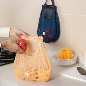 【iMall】Vegetable Storage Bag Net Bag Mesh Bag Hanging Bag Onion Garlic Ginger Potatoes Fruit Vegetable Groceries Kitchen