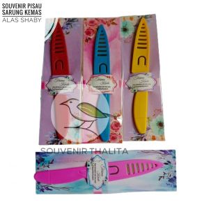 ISI 100PCS Souvenir Pisau Sarung Warna Kemas Alas Shaby
