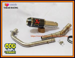 Knalpot Racing AKRAPOVIC LORENZO VIXION CBR 150R R15 CB 150R GSXR PULSAR 200NS XABRE BYSON SATRIA FU VERZA MEGAPRO TIGER DLL