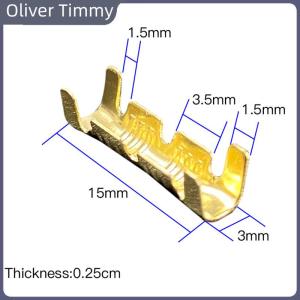 [Oliver Timmy] 50 100 200ชิ้น453 U-shaped 0.3-1.5mm2เย็นแถบขั้วต่อเย็น
