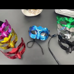 Mặt nạ hóa trang màu kim loại mặt nạ đeo mắt giả trang bữa tiệc Halloween mặt nạ cho nam phụ nữ hóa trang Halloween Tiệc cưới