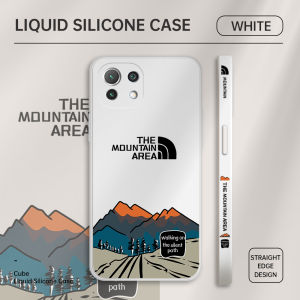 Hontinga Casing Case For Samsung Galaxy Note 20 Note20 Ultra Case Simple Elegant The Natural Moutain Area Square Original Liquid Soft Silicone Edge Pattern Case Full Cover Camera Protection Cases Back Phone Casing Softcase