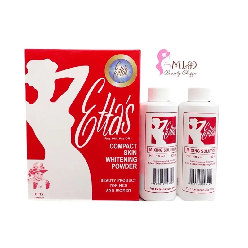 ETTA S Bleaching Set w 1 Box Skin Whitening Powder 2 Mixing