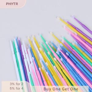 PHYTR HOT 50Pcs Disposable Eyelash Extension Individual Lash Removing Applicator Brushes