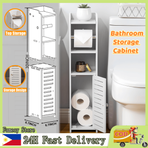 Toilet Paper Holder Stand Bathroom Storage Cabinet Bathroom Shelf Organizer Corner Shelf Rack for Bathroom Home Save Space