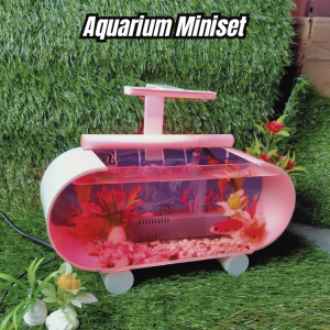 Aquarium Mini Full set Dengan Pompa Dan Filter Aquarium Akrilik Fullset / Aquarium / Akuarium Mini / Aquarium
