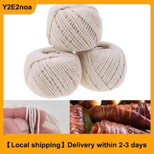 【Local shipping】 1Roll 229 feet Butchers Cotton Twine Meat Trussing Turkey Barbecue Strings Rope