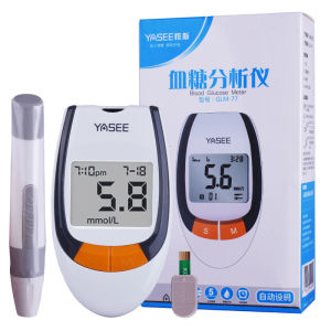 雅斯GLM-77血糖测量仪医用精准家用血糖分析仪独立装gls-77试纸条Jass GLM-77 Meter Glukosa Darah Perubatan Ketepatan Rumah Penganalisis Glukosa Darah Datang dengan Jalur Ujian GLS-77 Secara Individu