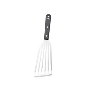 DJDK Stainless Steel Fish Spatula Hollow Slotted Frying Shovel Durable with ABS/Wooden Handle Steak Tuner Egg