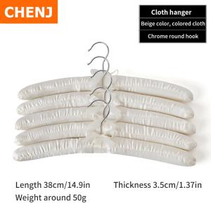 [COD] CHENJ KITCHEN 1 PCS Thickened Hanger Boutique Sponge Satin Coat Support Core Silk Hanger Wedding Dress Bride Pants Coat Jeans