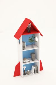 FREESHIP HCM - Kệ Sách Gỗ MDF Hình Tên Lửa Cho Bé Tatana KS032 – có thiết kế theo yêu cầu khách hàng