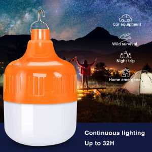 8 Hours 300W Emergency Charging Waterproof Mobile Lamp Outdoor Hanging Light Bulb For Night Markets Brownout