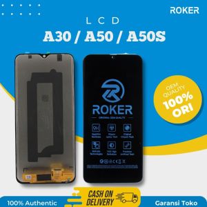 LCD TOUCHSCREEN SAMSUNG A30 / A305 / A50 / A505 / A50S / A507  LCD TS FULLSET ORIGINAL BY ROKER