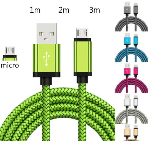 [SmartHere] Cáp Dữ Liệu Sạc Nhanh Micro USB Họa Tiết Rồng Sặc Sỡ 1M/2M/3M Dây Sạc Điện Thoại Di Động Android