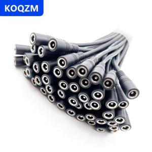 [COD] KOQZM 10 chiếc phích cắm 5.5x2.1 đầu nối dây cáp đực hoặc cái DC cho dải đèn LED 3528 5050