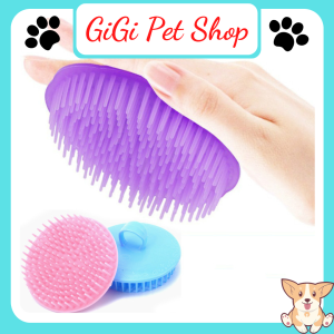 Lược tròn răng nhựa chải lông thú cưng dụng cụ vệ sinh làm đẹp massage phụ kiện chó mèo - GiGi Pet Shop