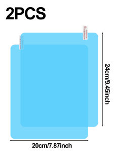 Pphha】ฟิล์มกันฝนติดรถ2ชิ้นสติ๊กเกอร์กระจกข้างกระจกมองหลังใสสติ๊กเกอร์การมองเห็นรถยนต์รถบรรทุกอเนกประสงค์ปลอดภัยในการขับขี่ใสโปร่งแสงป้องกันฟิล์มแบบมัว