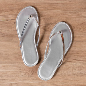 Free Shipping Slpers Plus-Size Flat Sandals WomenS Outdoor Casual Style Round-Toe Lightweight Flip-Flops
