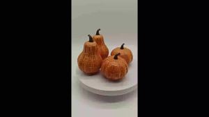 Halloween glowing pumpkin lantern decorative piece for creating a festive atmosphere tabletop decoration party prop pumpkin-shaped light