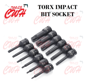 PRC T20-T90 1/2" DR. IMPACT TORX STAR BIT SOCKET ALLEN KEY BOX SPANNER TUOSEN TOPTUL SATAGOOD CWH TOOLS SDN BHD GROUP TRADING T20 T25 T27 T30 T40 T45 T50 T55 T60 T70 T80 T90 FOR IMPACT WRENCH RATCHET RACHET ETC SANTINO MIGO KYLEPLUS KELETOOL KE004