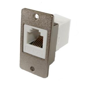Reinforced RJ11 Phone Line Coupler With 24mm Cutout Design For Harsh Environment And Panel Integration