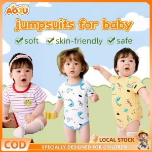 AOJU Baby Boy Girl Short Sleeve Boys Onesies Jumpsuit Romper Newborn Clothes Overal