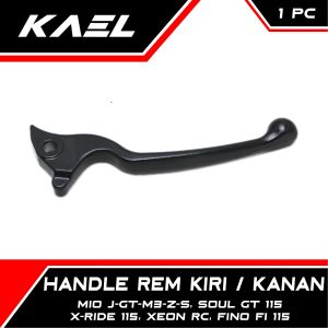 Handle Rem Kiri Mio J GT M3 Z S & Soul GT & X-Ride & Xeon RC & Fino FI Premium Sporty Grande & Aerox New 155 Handel Hendel Hendle Brake Left Belakang Tuas Tangan Silver Hitam