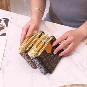 Womens Coin Purse Storage Short Zipper Card Holder