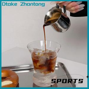 Dtake Coffee Milk Frothing Pitcher Cup Kitchen Stainless Steel Creamer Pitchers 60-240ML Measuring Cup With Pouring Spout Coffeeware