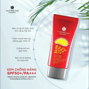 Kem chống nắng trắng da TENAMYD Sunscreen SPF50/PA+++ 50ml
