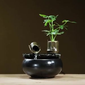 "in stock" creative water fountain landscape decoration home living room desktop decorations