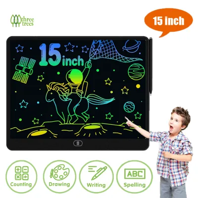 15 inch Smart LCD Writing Tablet Colorful High light Screen Electronics Drawing Pad Erasable Drawing Board Doodle board For Children Home Toy Festival Gifts for kids