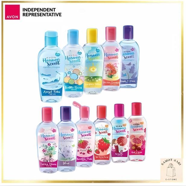 Avon Heaven Scent Splash Cologne Angel Blue Lilac Sunshine