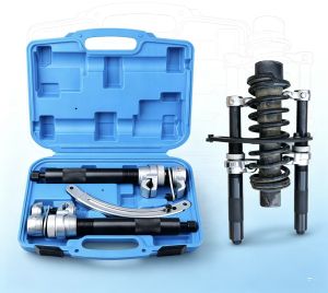 3pcs/set Automotive shock absorber spring compressor Coil spring disassembler Special Tools for Automobile Repair