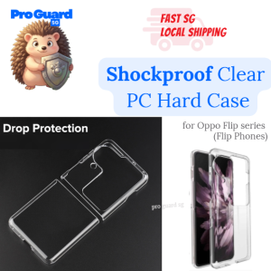 [SG] PC Phone Case Oppo Find N3 Flip N2 Flip Phone Case Clear PC Polycarbonate Hard Transparent Shockproof Casing
