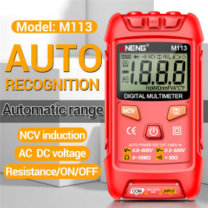 diymore M113 high-precision anti burn portable intelligent maintenance multifunctional digital display electrician universal meter AC voltmeter DC voltmeter energy-saving buzzer prompt maximum display 1999
