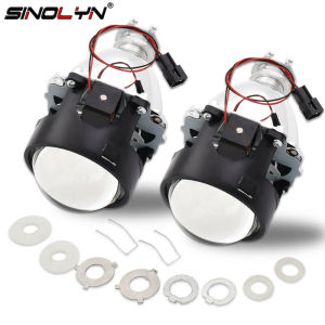 Sinolyn รถเลนส์2.5 Bixenon Retrofit โปรเจคเตอร์อัพเกรด Mini 8.0ชุดสำหรับ H4 H7 9005 9006ไฟหน้าปรับอุปกรณ์ตกแต่งรถยนต์ H1 HID ไฟ LED