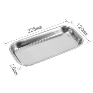 Stainless Steel Medical Tray Surgical Instrument Tray Dental Tools Lab Instrument Organize Dish